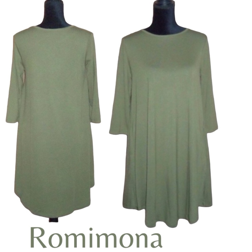 Romimona Green A-Line Swing Dress - Women’s Medium NWT - Picture 6 of 7